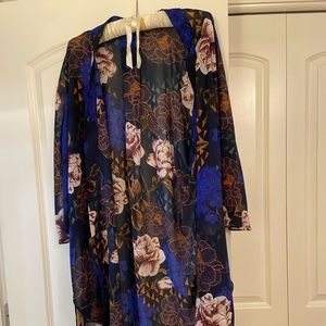 Blue Floral Kimono